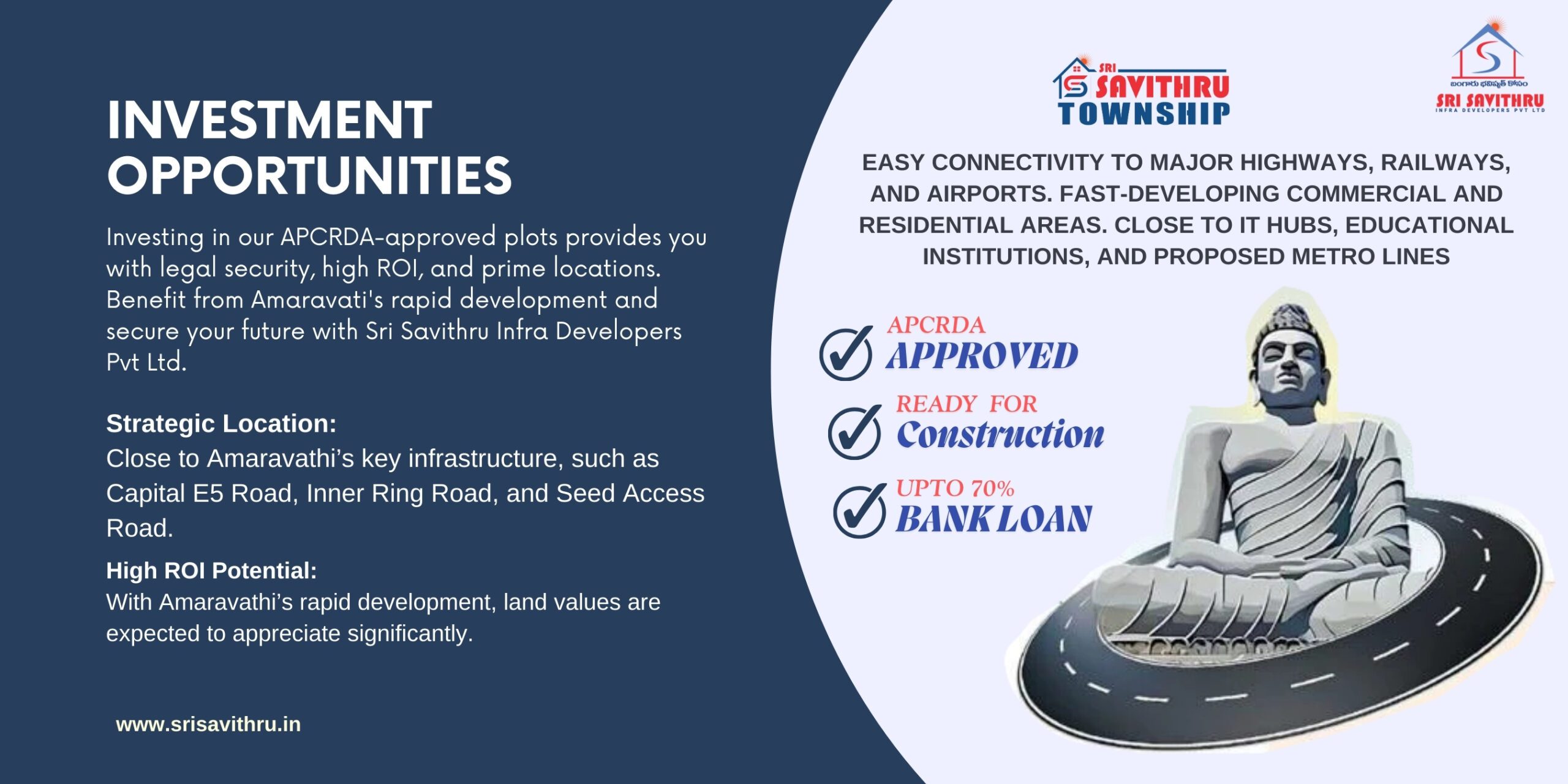 Open Plots in Amaravathi,CRDA Residential & Commercial Land for Sale