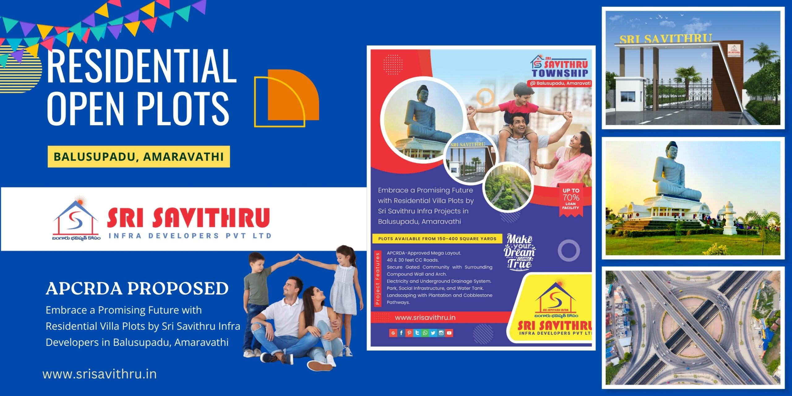 Residential Plots for Sale in Balusupadu, Amaravati