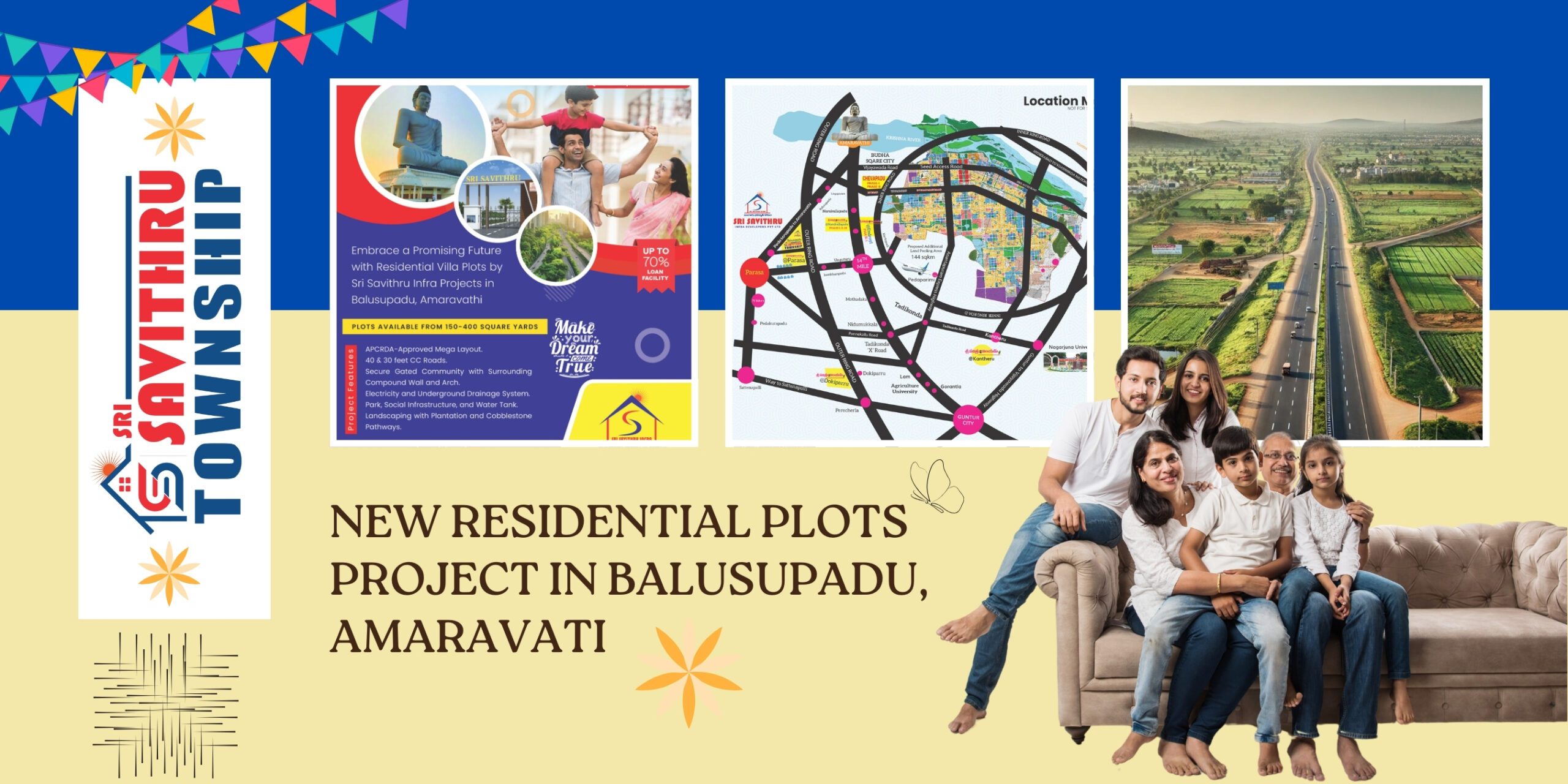 Residential Plots for Sale in Balusupadu, Amaravati